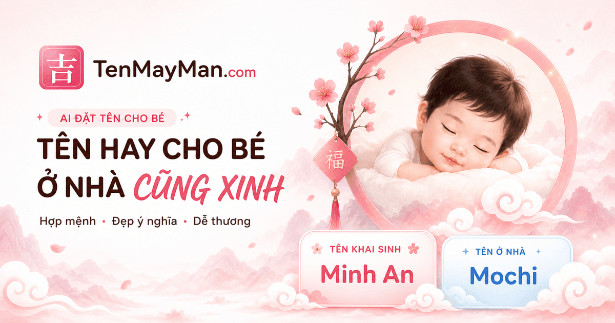 Tên May Mắn — Đặt tên cho con thuận mệnh, an gia